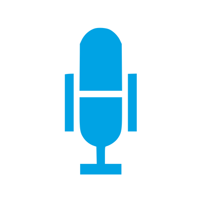 Swiss Style Microphone Logo #00a3e4