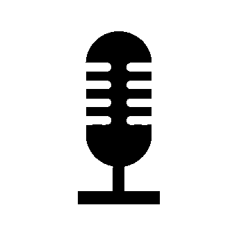 Retro Microphone Stand Logo