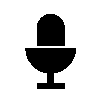 Microphone Silhouette Logo