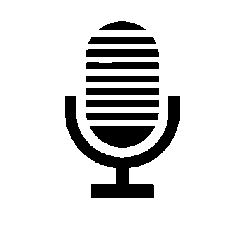 Striped Microphone Logo