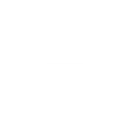 Striped Microphone Logo #ffffff