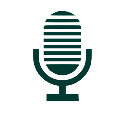 Striped Microphone Logo #003932