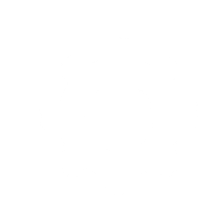 Gear Cog Settings Logo #ffffff