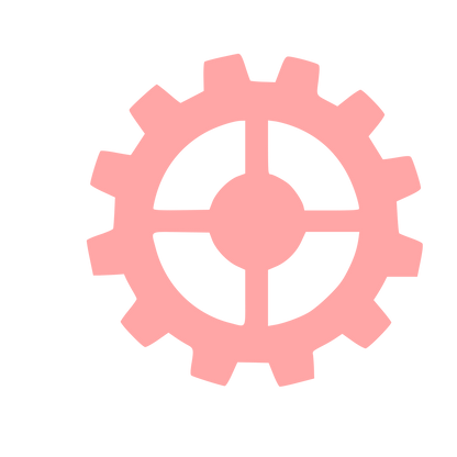 Gear Wheel Pictogram Logo #ffa6a6