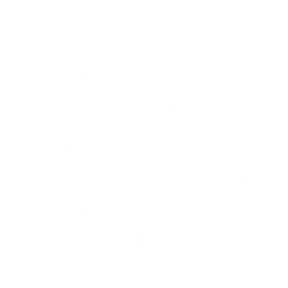 Gear Wheel Pictogram Logo #ffffff