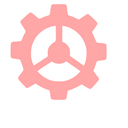 Gear Settings Pictogram Logo #ffa6a6