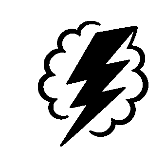 Lightning Bolt Cloud Logo