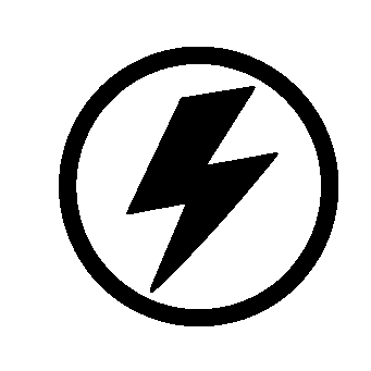 Lightning Bolt Circle Logo