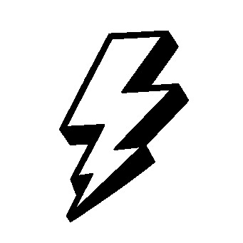 Tattoo Flash Lightning Bolt Logo