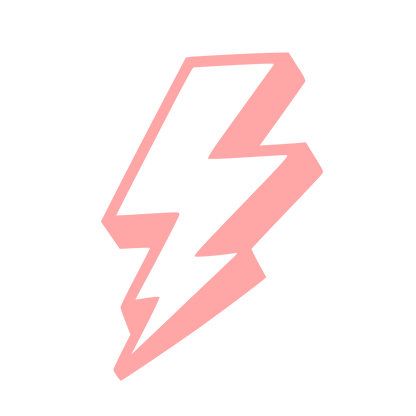 Tattoo Flash Lightning Bolt Logo #ffa6a6