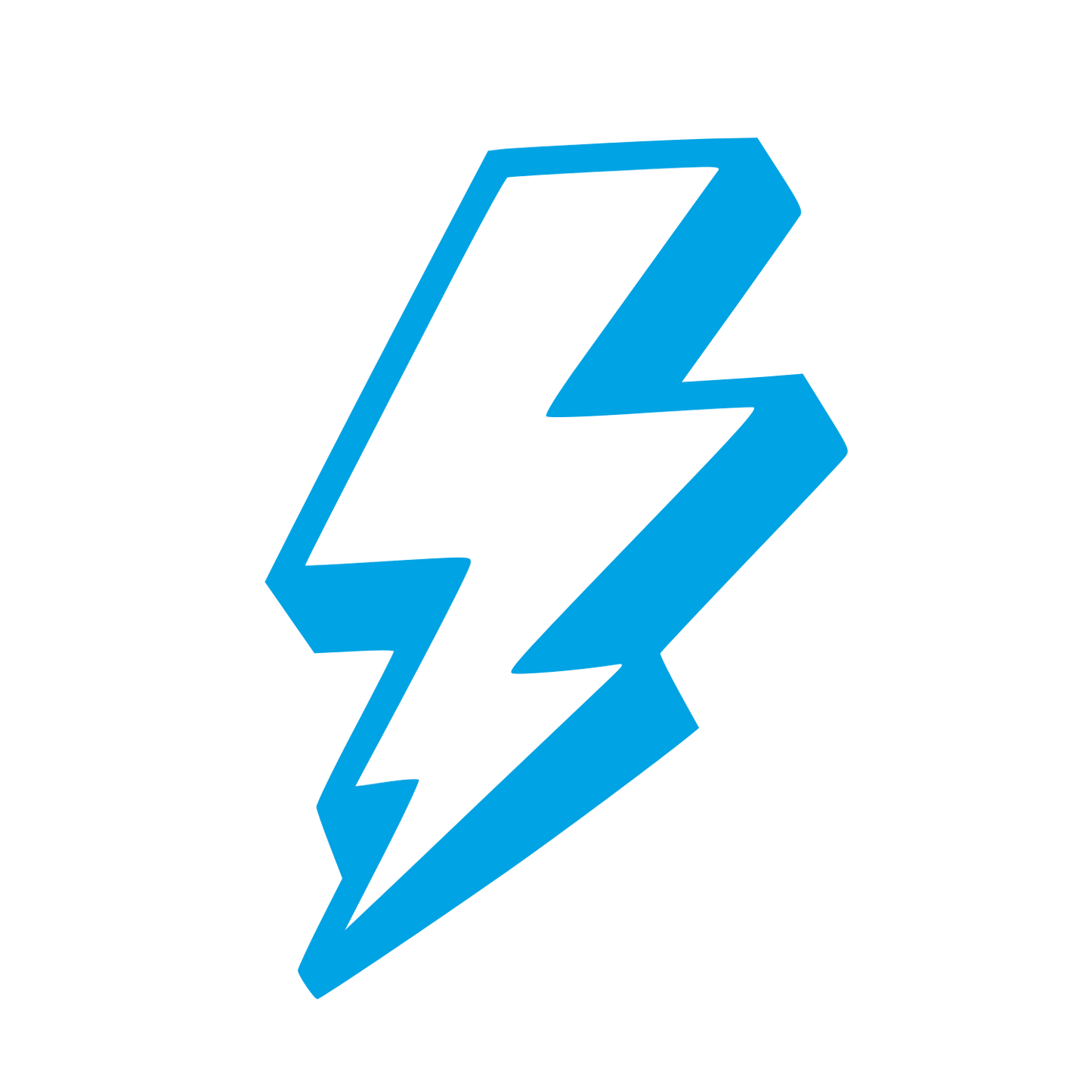 Tattoo Flash Lightning Bolt Logo #00a3e4