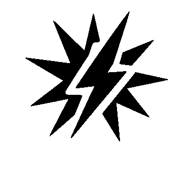 Tattoo Flash Lightning Bolt Logo