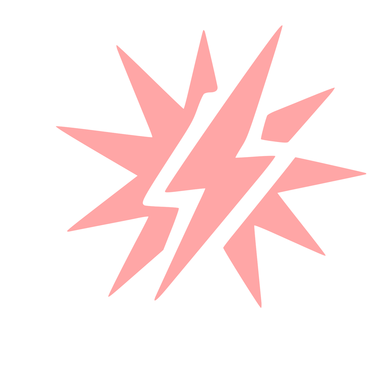 Tattoo Flash Lightning Bolt Logo #ffa6a6