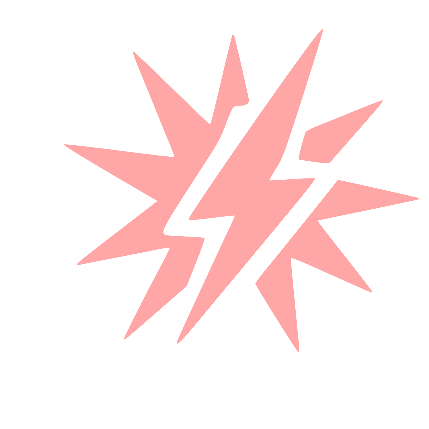 Tattoo Flash Lightning Bolt Logo #ffa6a6