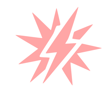 Tattoo Flash Lightning Bolt Logo #ffa6a6