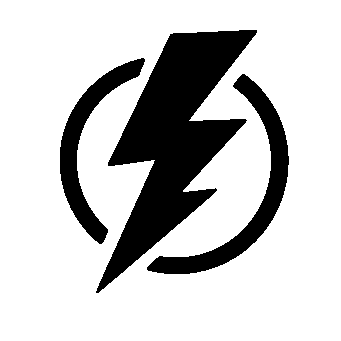 Lightning Bolt Circle Logo