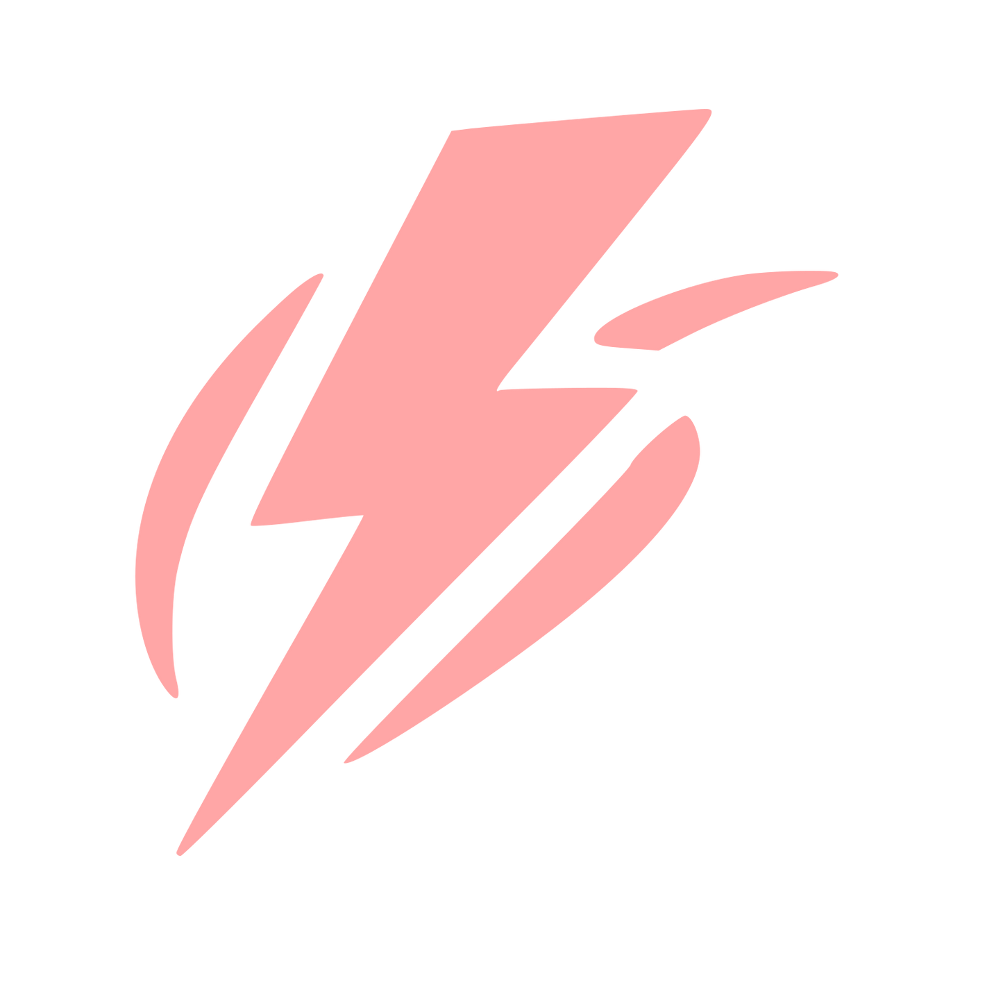 Tattoo Flash Lightning Bolt Logo #ffa6a6