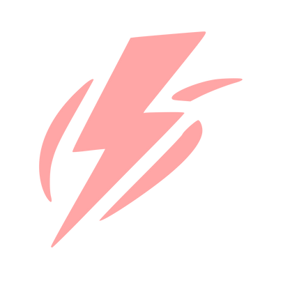 Tattoo Flash Lightning Bolt Logo #ffa6a6