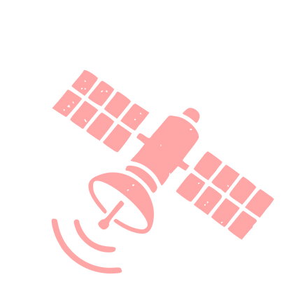 Satellite Dish Signal Logo #ffa6a6