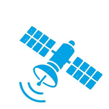 Satellite Dish Signal Logo #00a3e4