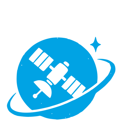 Space Station Orbit Logo #00a3e4