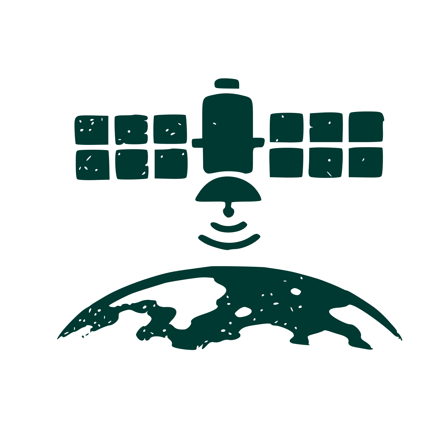 Satellite Earth Signal Logo #003932