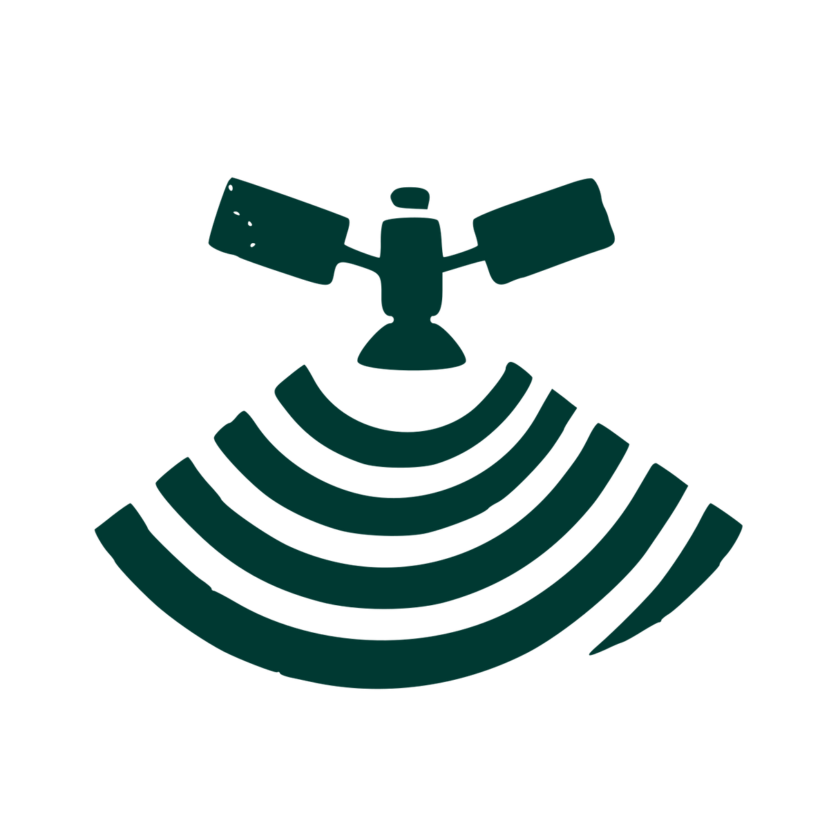 Satellite Signal Broadcast Logo #003932