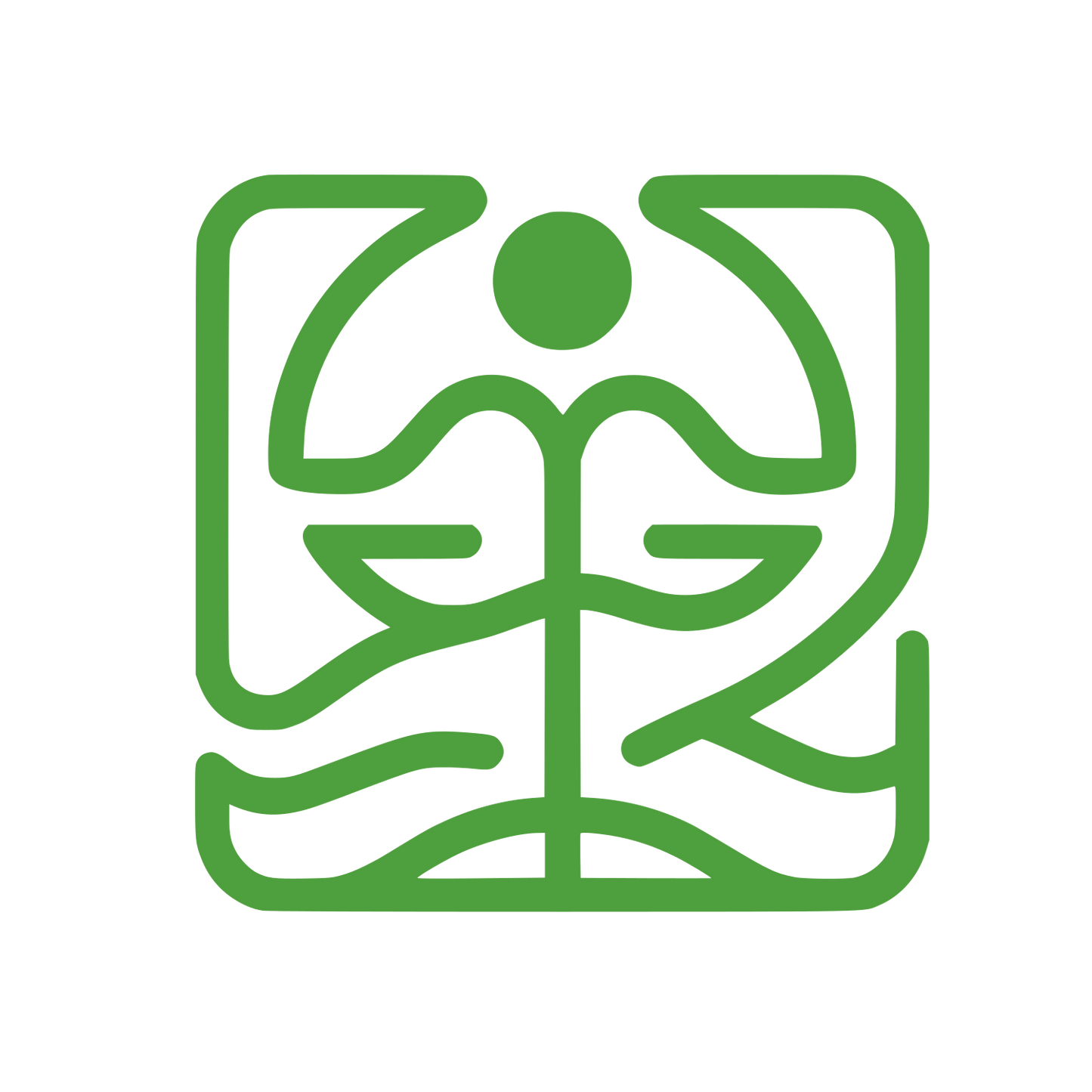 Lawyer Emblem Line Logo #4E9F3D