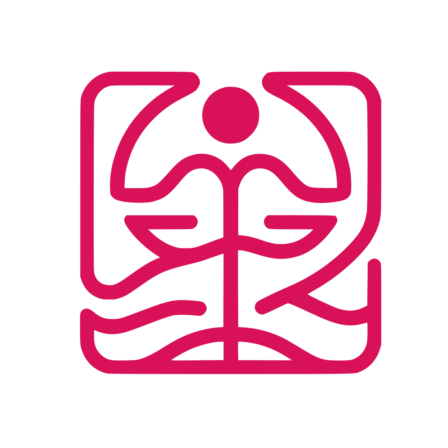 Lawyer Emblem Line Logo #D81159