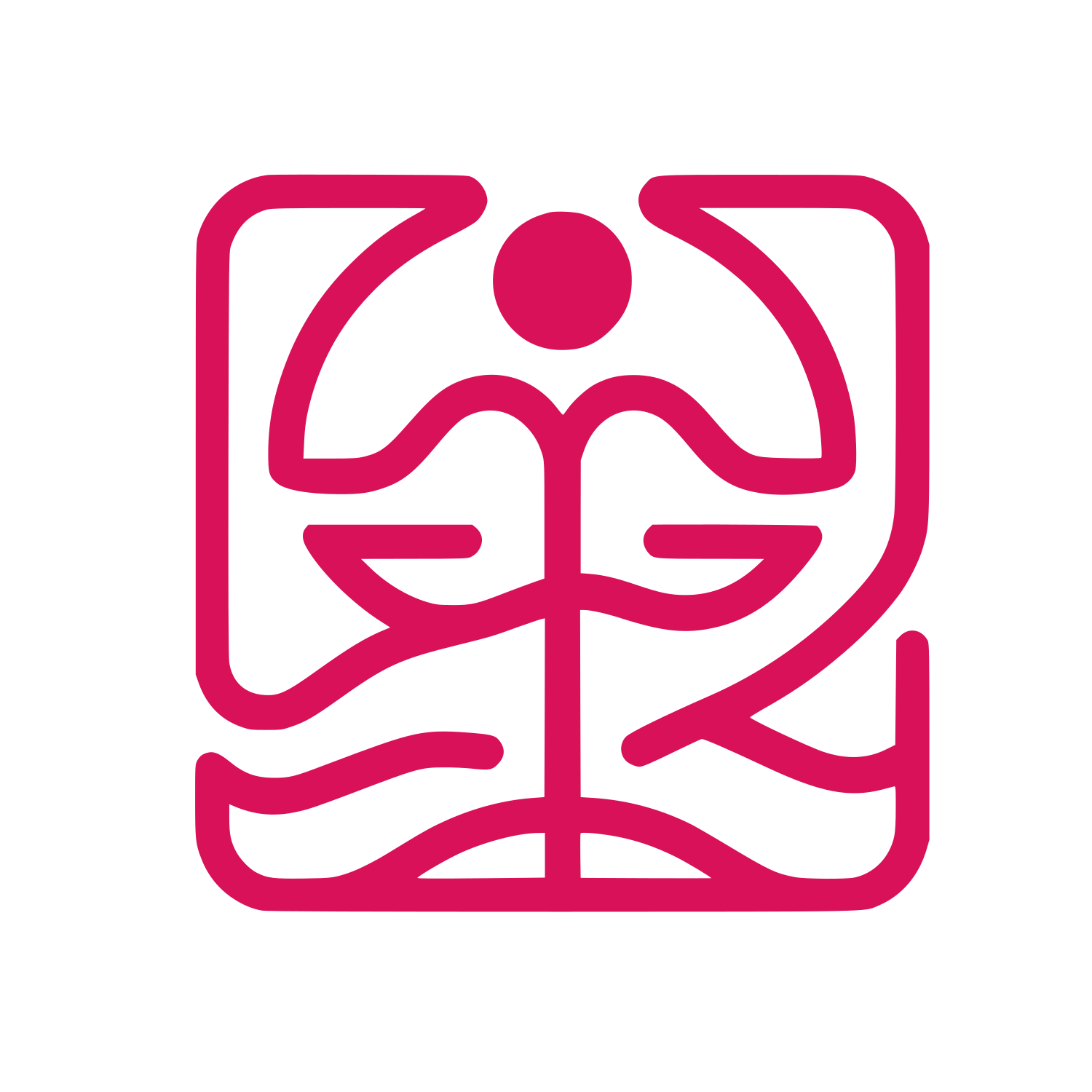 Lawyer Emblem Line Logo #D81159