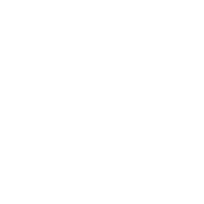 Satellite Orbit Circle Logo #ffffff