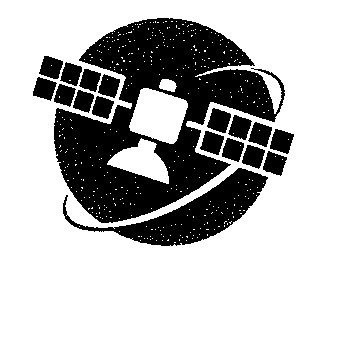 Satellite Orbit Planet Logo