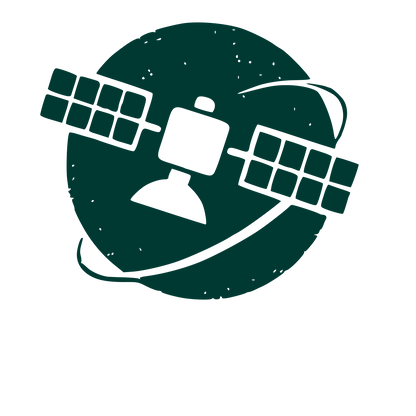 Satellite Orbit Planet Logo #003932