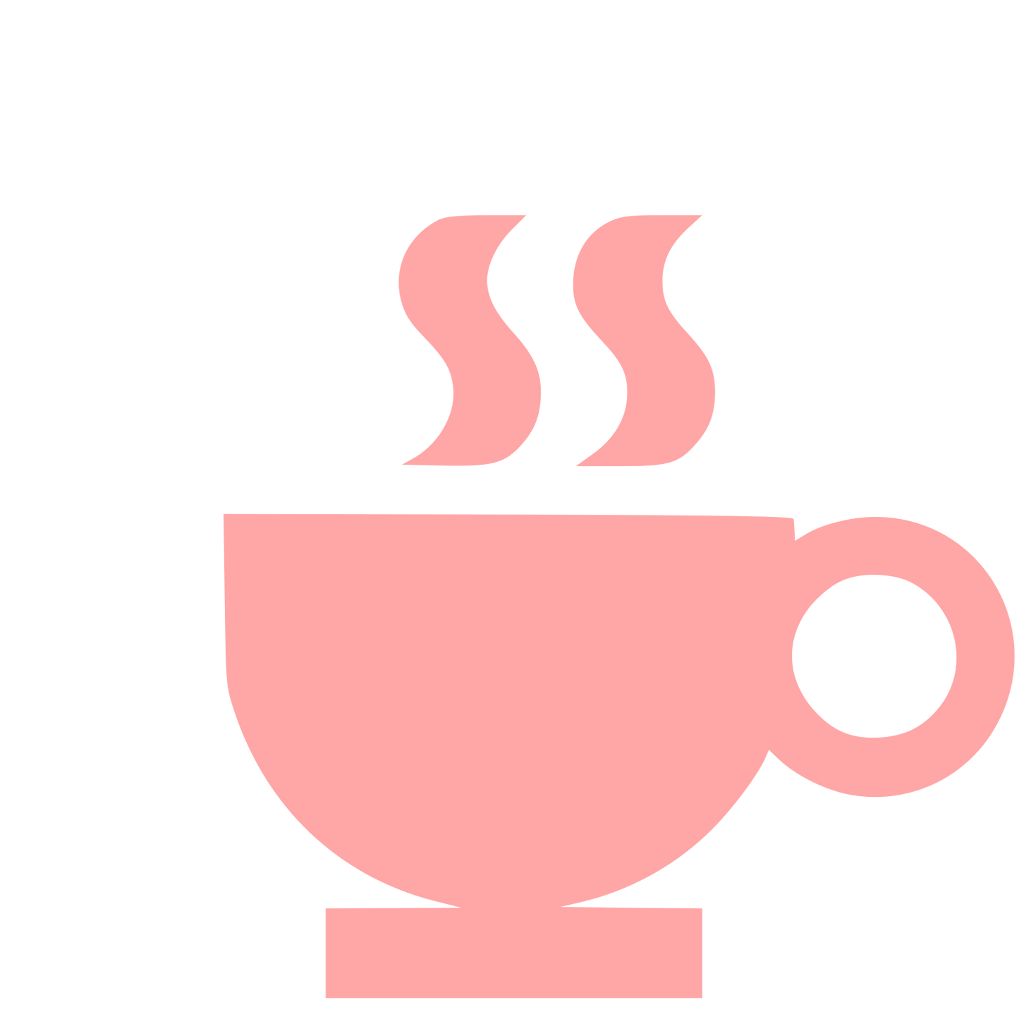 Hot Coffee Cup Logo #ffa6a6