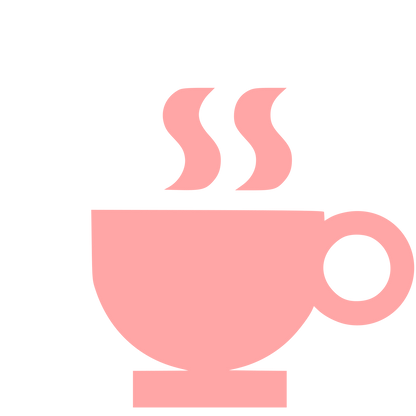 Hot Coffee Cup Logo #ffa6a6
