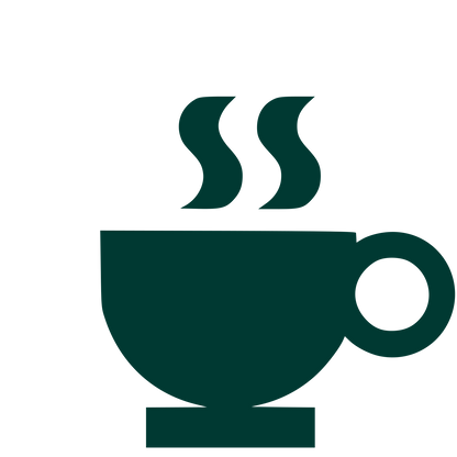 Hot Coffee Cup Logo #003932