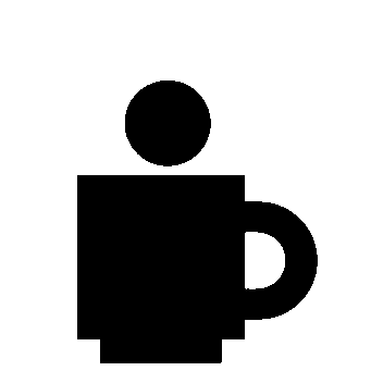Coffee Cup Person Logo