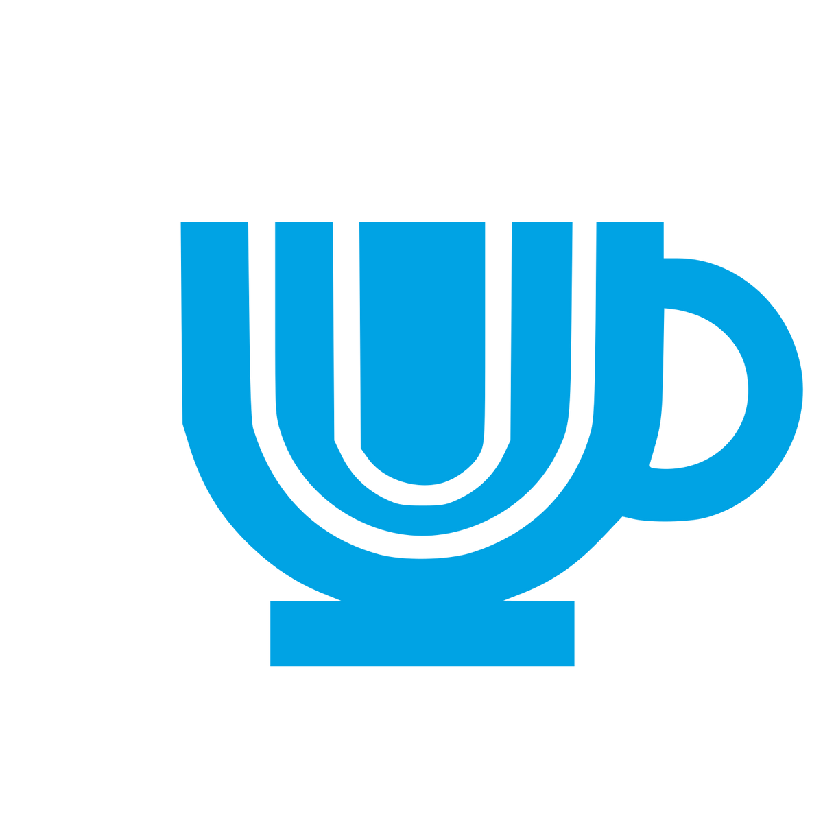Coffee Cup Logo #00a3e4