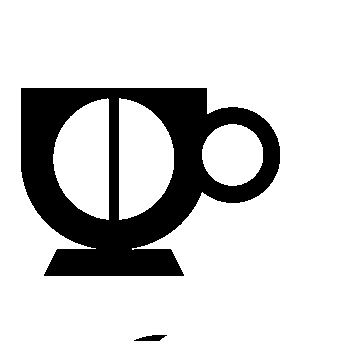 Bold Geometric Coffee Cup Logo
