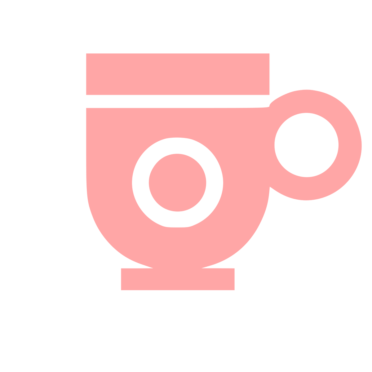 Coffee Cup Bold Logo #ffa6a6