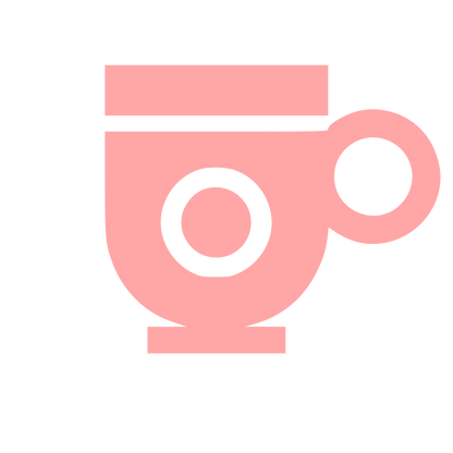 Coffee Cup Bold Logo #ffa6a6