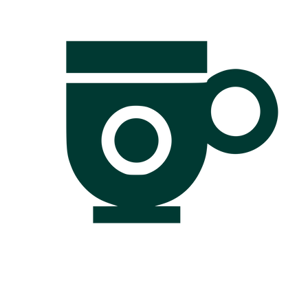 Coffee Cup Bold Logo #003932