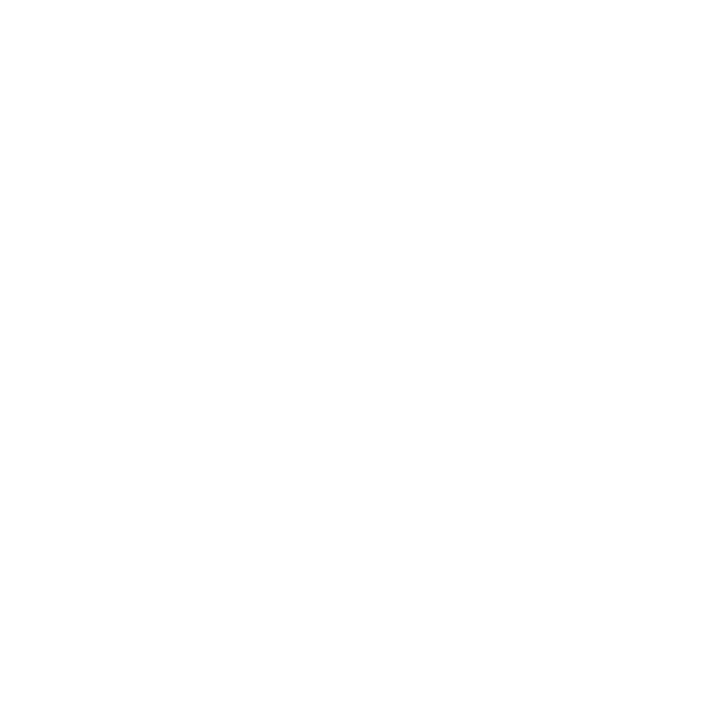 Monoline Pizza Slice Logo #ffffff
