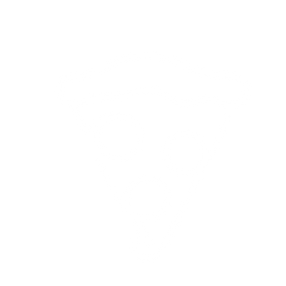 Monoline Pizza Slice Logo #ffffff
