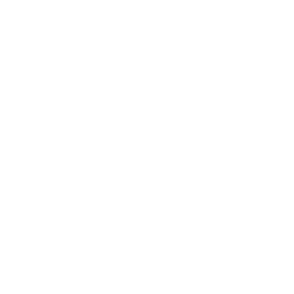 Monoline Pizza Slice Logo #ffffff
