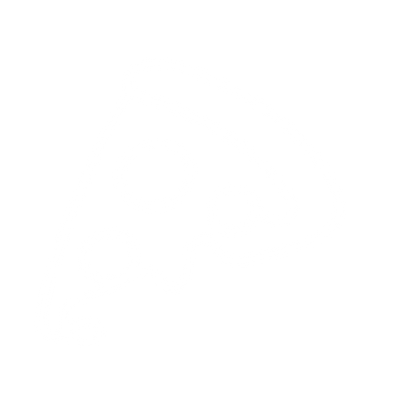 Monoline Pizza Slice Logo #ffffff
