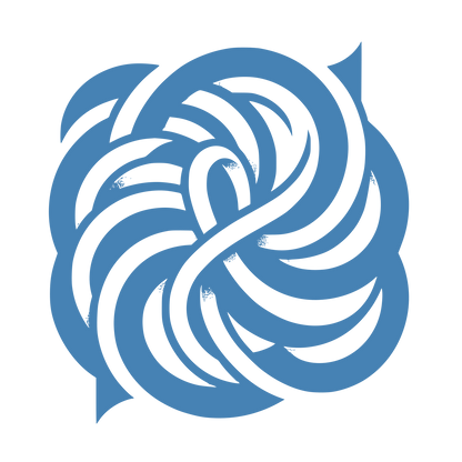 Flowing Knot Logo #4682B4
