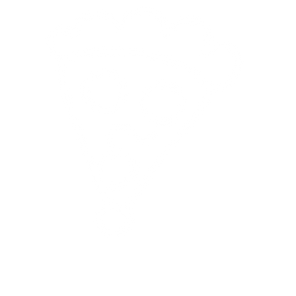 Monoline Pizza Slice Logo #ffffff