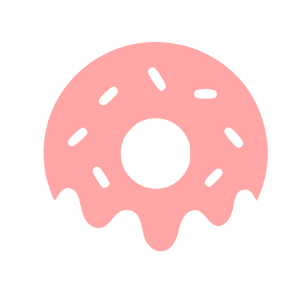 Glazed Donut Logo #ffa6a6