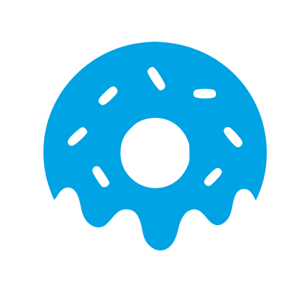 Glazed Donut Logo #00a3e4